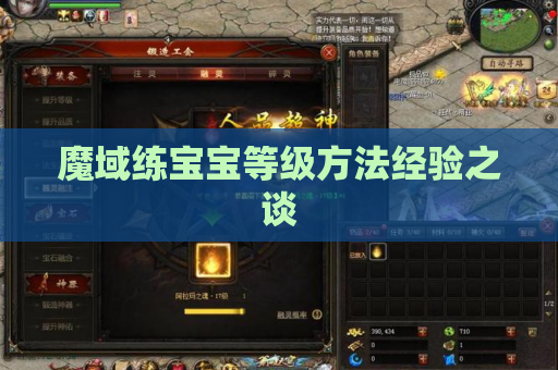 魔域练宝宝等级方法经验之谈 魔域练宝宝等级方法经验之谈
