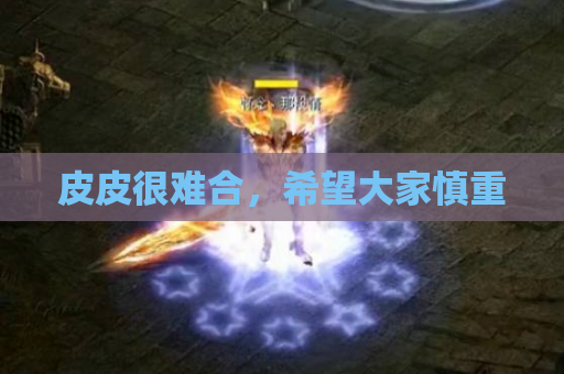 皮皮很难合,希望大家慎重 皮皮很难合,希望大家慎重