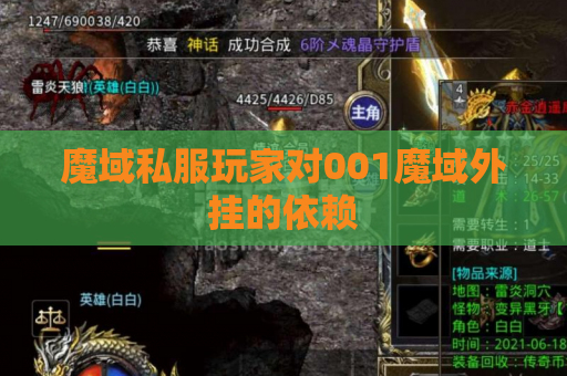 魔域私服玩家对001魔域外挂的依赖