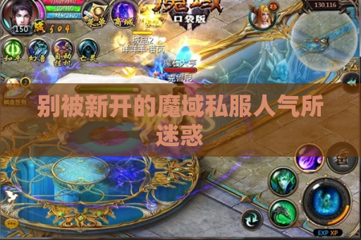 别被新开的魔域私服人气所迷惑 别被新开的魔域私服人气所迷惑