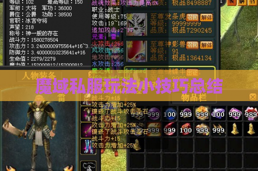 魔域私服玩法小技巧总结