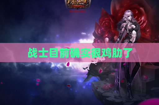 战士目前确实很鸡肋了