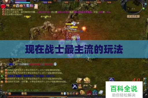 现在战士最主流的玩法